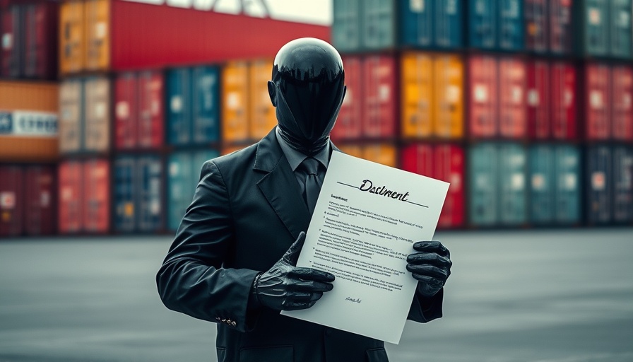 Trump's trade war impacts on businesses with shipping containers.