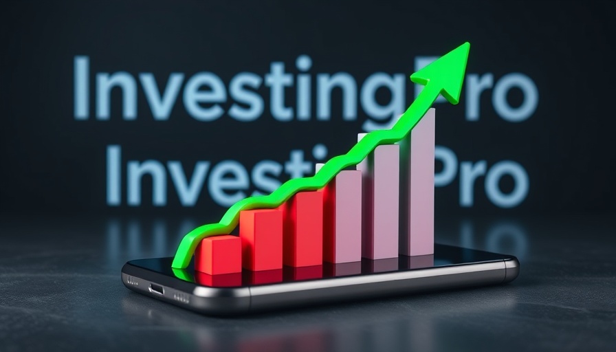 IBM Oracle AI integration visualized with dynamic stock chart.