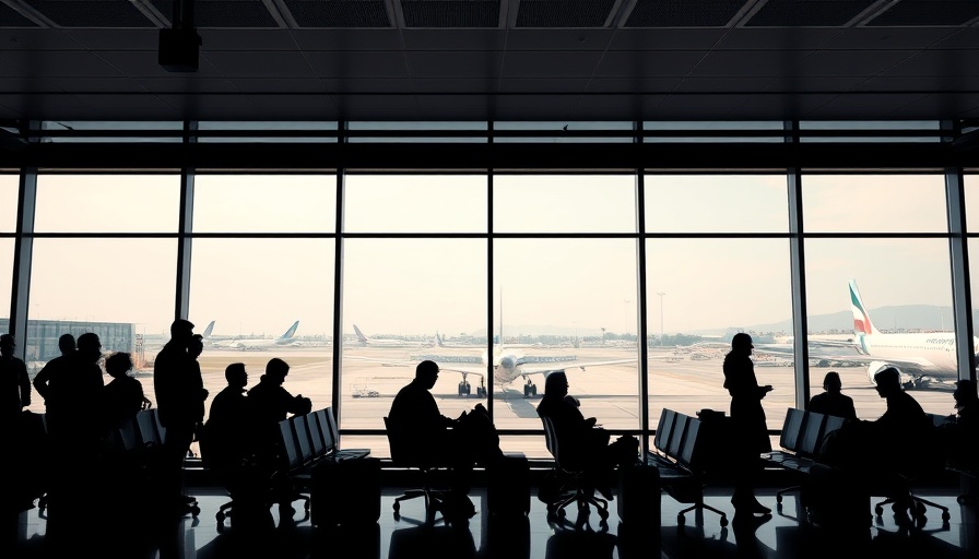 Travelers at an airport terminal during Chinese holiday spending trends