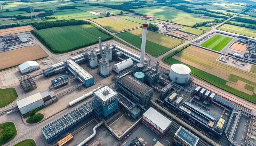 Industrial power plant aerial view related to transition credits methodology.