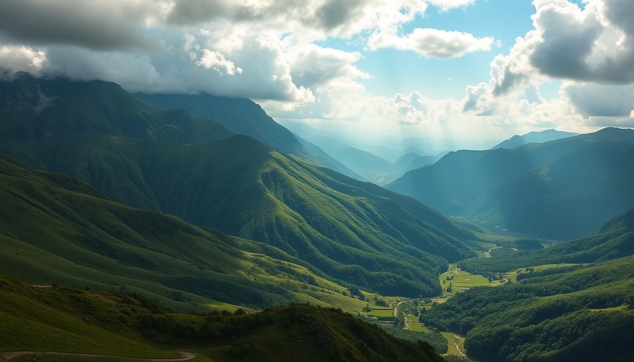 Majestic mountain and lush valley in Hawaii, serene morning light.