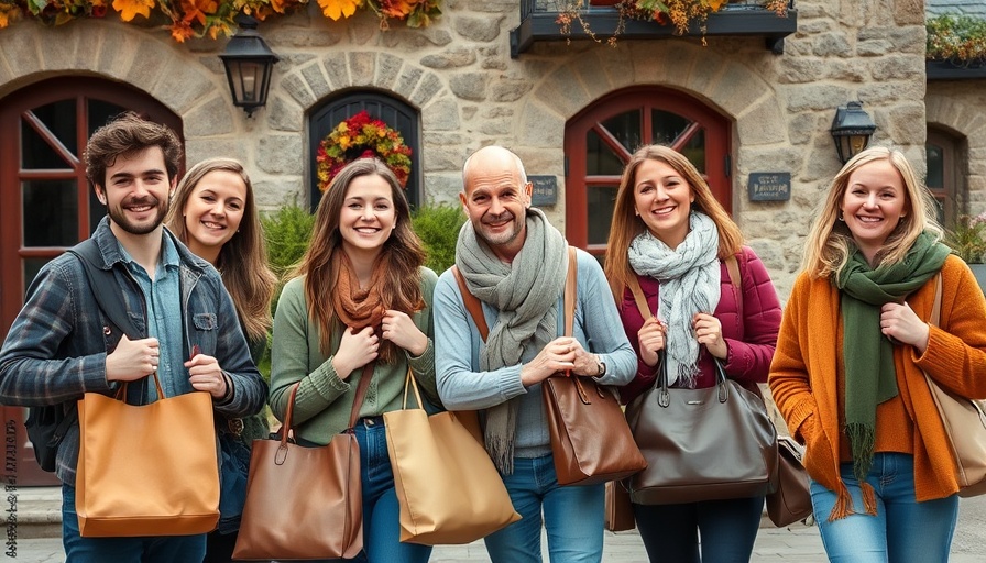 Group of friends with bags in autumn setting for Netflix adaptation review.