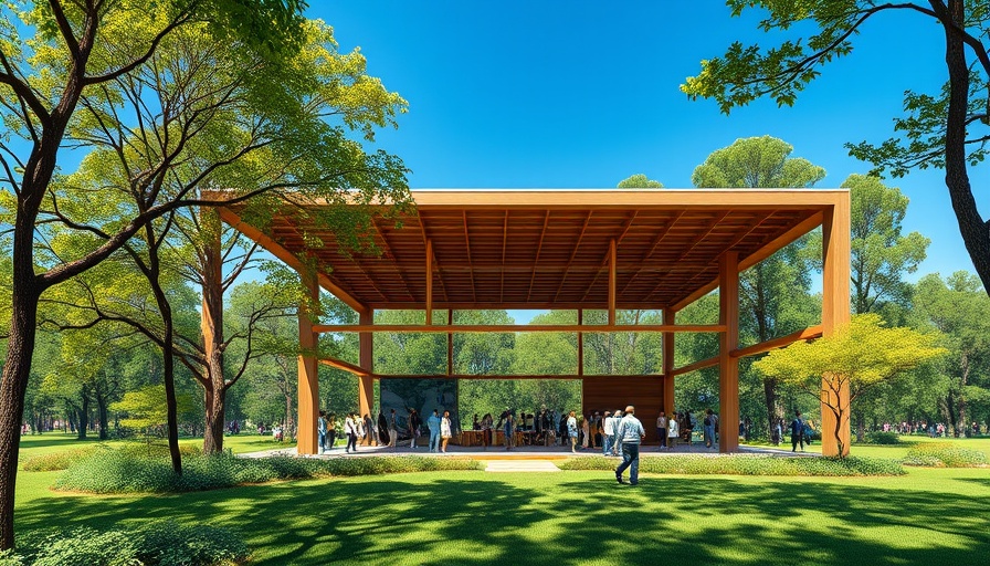 Modern pavilion at Fairfax scout camp new multiuse site