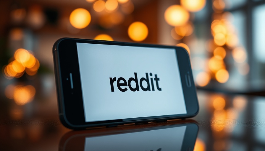 Reddit logo on smartphone with reflection; verification concept.