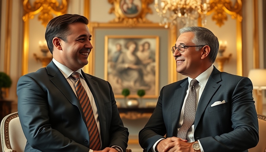Canada Not for Sale meeting with elegant decor and smiling men.