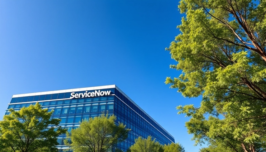 ServiceNow building with logo against clear sky, impact on startups.