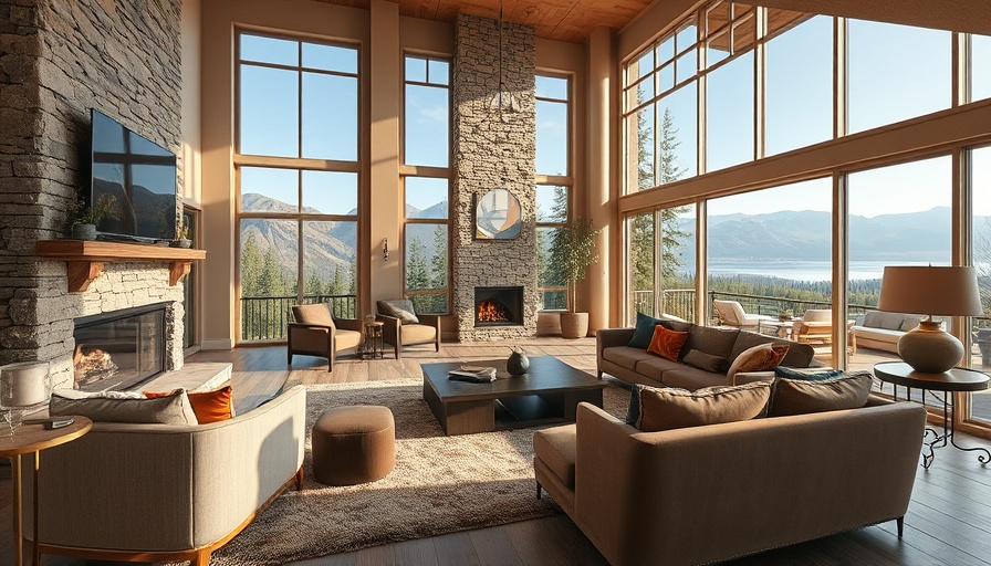 Luxury real estate living room, spacious and elegantly designed.