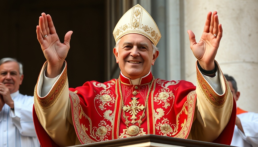 Robert Prevost first American pope, papal blessing gesture, ornate attire
