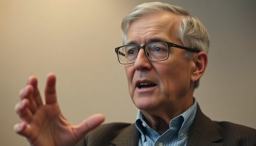 Older man gesturing while speaking, USAID cuts impact on children discussion.
