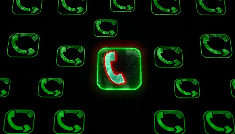 SK Telecom data breach symbolized by red phone icon amidst green