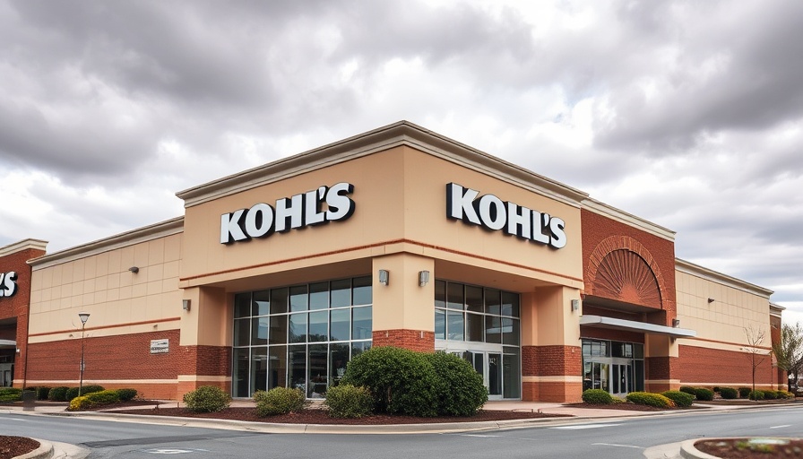 Kohl's storefront with prominent signage and architectural details