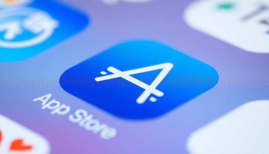 Close-up of Apple App Store icon reflecting rules changes.