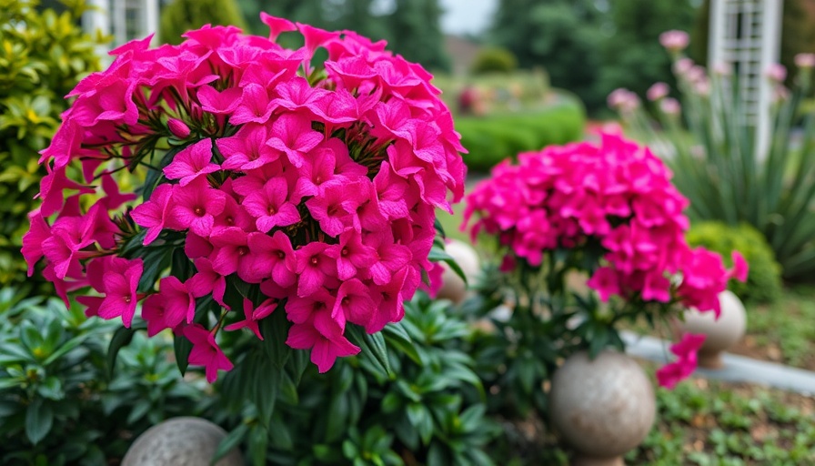 Lush pink flower bush thriving in a garden, plant care.