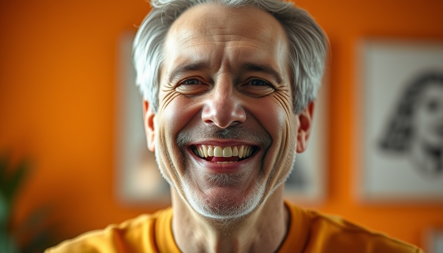 Middle-aged man smiling warmly indoors, one person can ruin it for everyone.