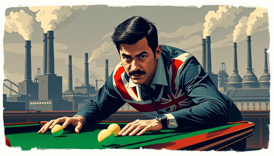 Vintage illustration of snooker and industry, highlighting investment opportunities in snooker.