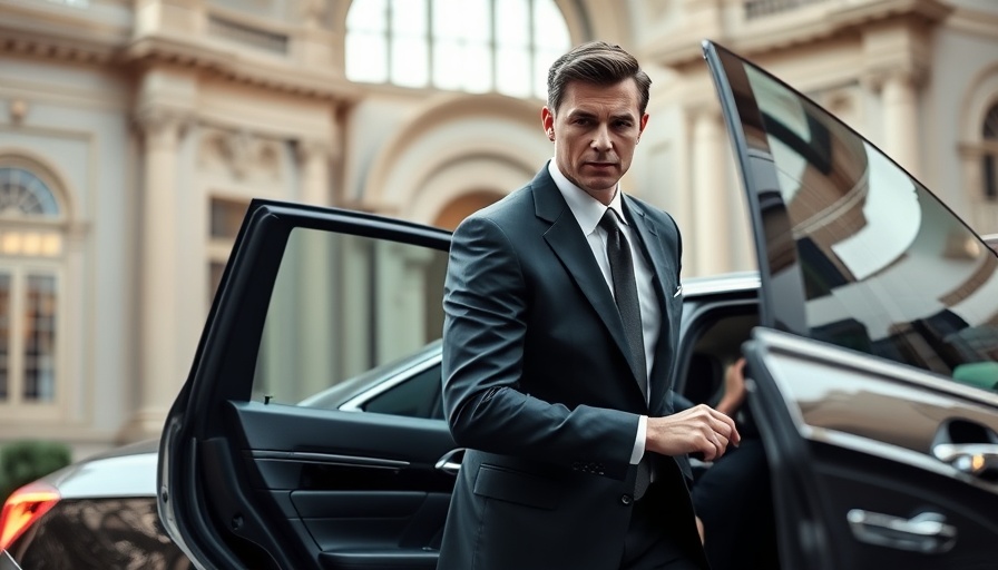 China-US trade talks professional meeting car departure.