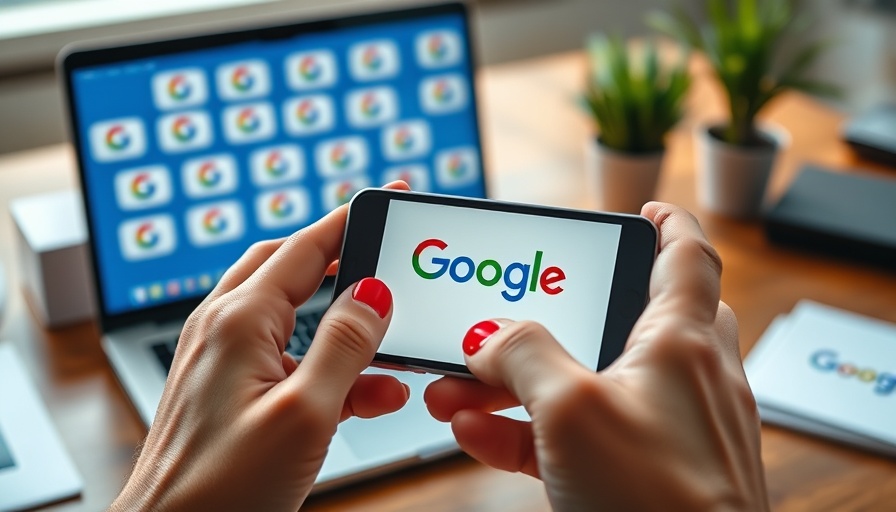 Close-up of Google logos on phone and laptop - Google privacy lawsuit settlement.