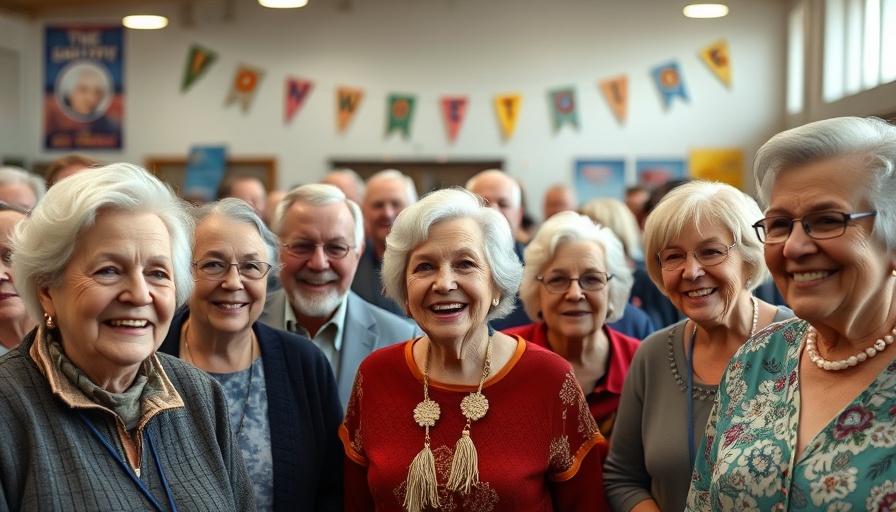 Seniors enjoying an event at a senior living community.