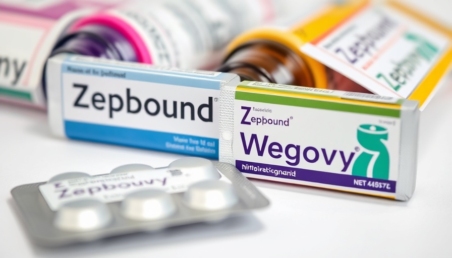 Close-up of Zepbound and Wegovy weight-loss drug packaging.