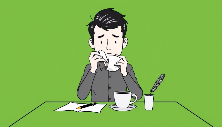 A cartoon person depicting Warren Buffett's communication style, throwing paper.