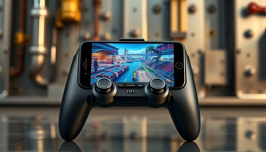 Backbone Pro controller for mobile gaming with smartphone display.
