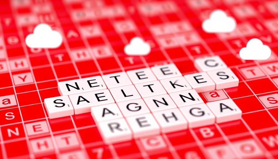 Digital crossword puzzle illustrating digital decluttering for seniors