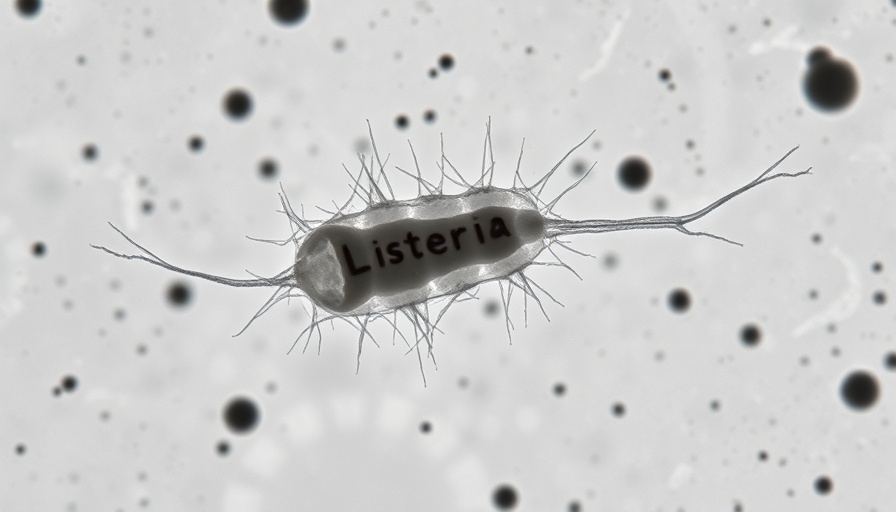 Microscopic view of Listeria bacterium related to California Nevada outbreak.
