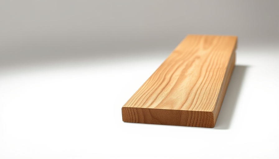 Polished wooden plank illustrative of wood stronger than steel.