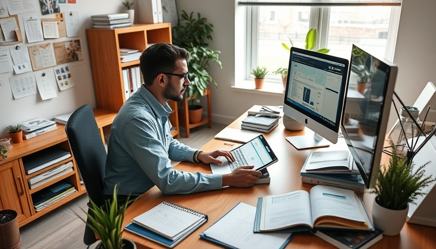 Organized workspace reflecting how to declutter your accounts.