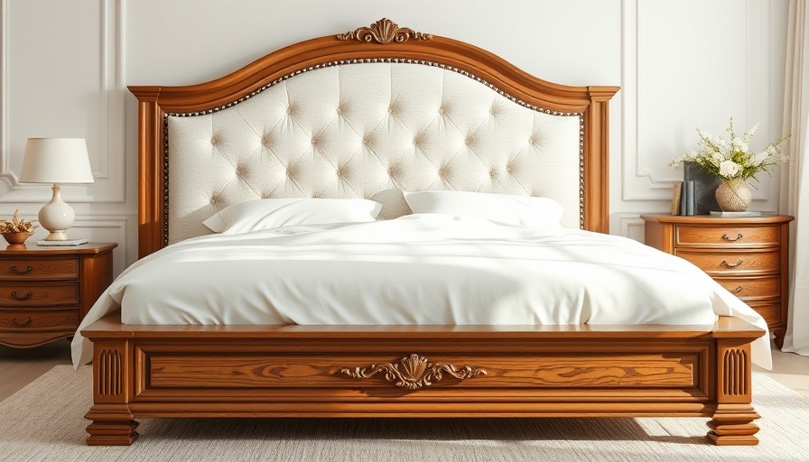 Elegant headboard and bed options with upholstered design.