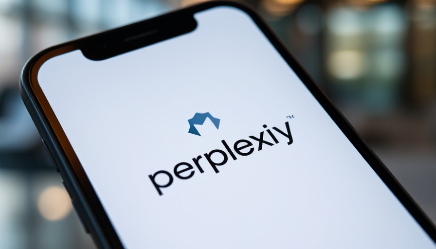 Smartphone screen with Silicon Valley startup logo 'perplexity'.