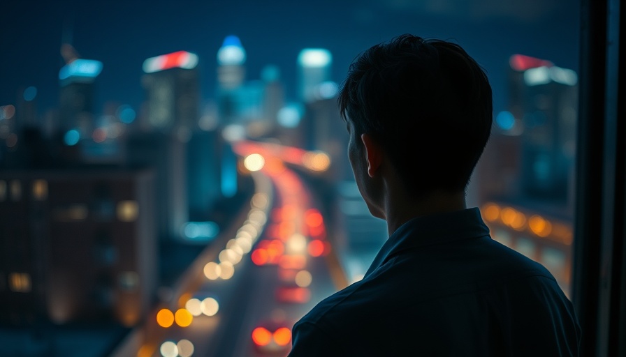 Reflective person looking out window at night, illustrating sleep chronotypes.