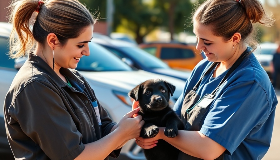Advocating for California’s animals at outdoor event with shelter workers.