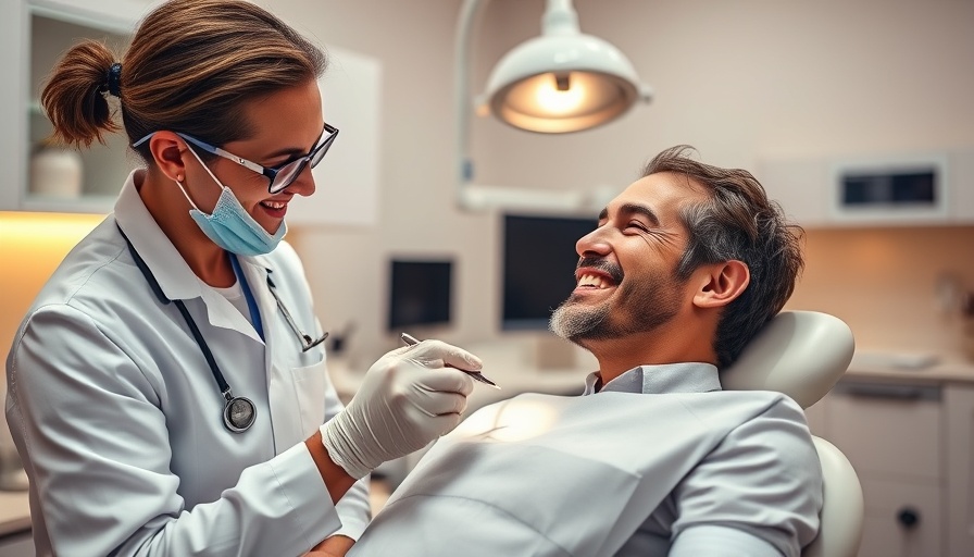 Celebrating ordinary moments in life at a dental clinic with caring dentist.