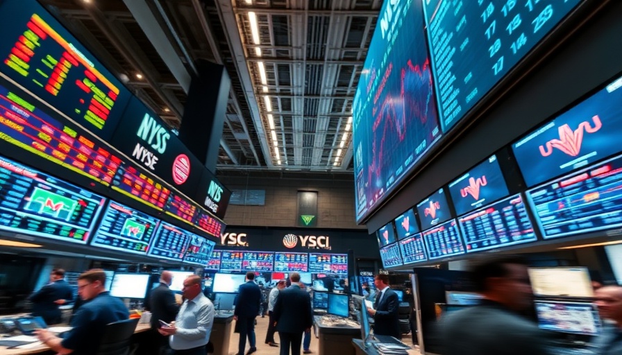 Global stock market rally concept with dynamic trading floor.