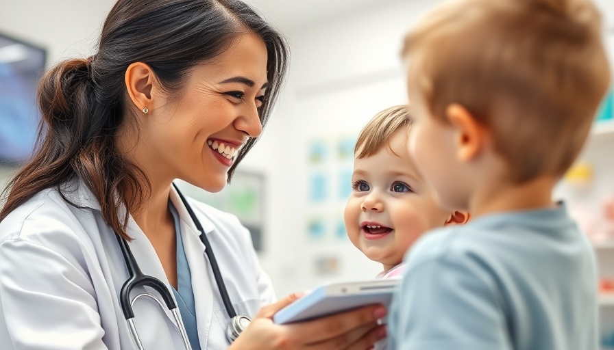 Waist-to-Height Ratio and Heart Disease Risk in Children: Doctor with toddler.