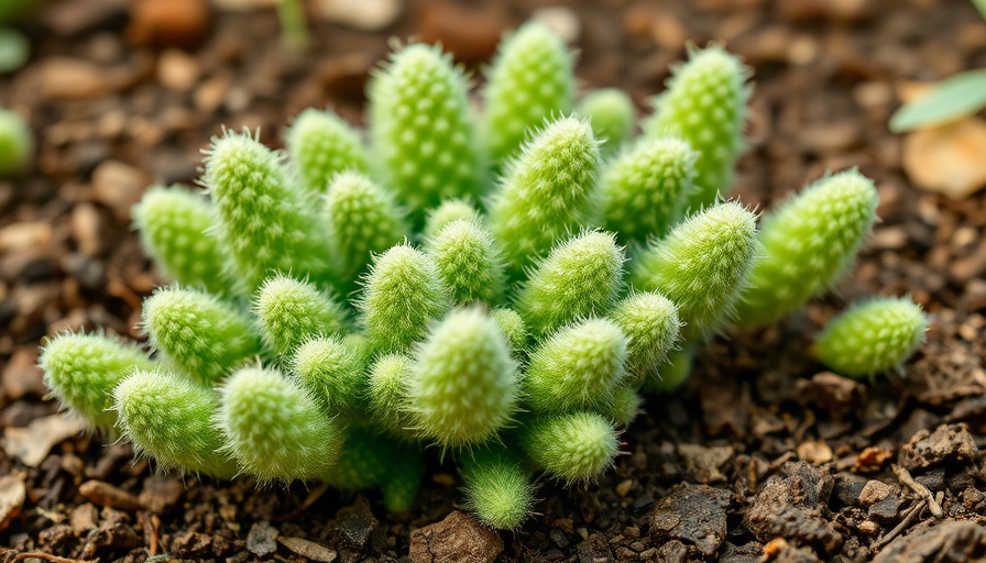 Close-up of lamb's ear plant showcasing fuzzy leaves