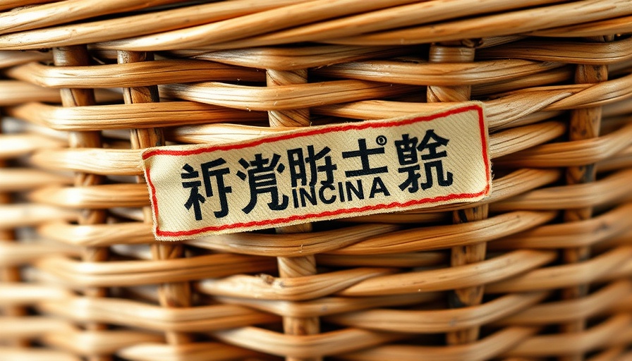 Woven basket with Made in China label, related to U.S.-China tariff deal.