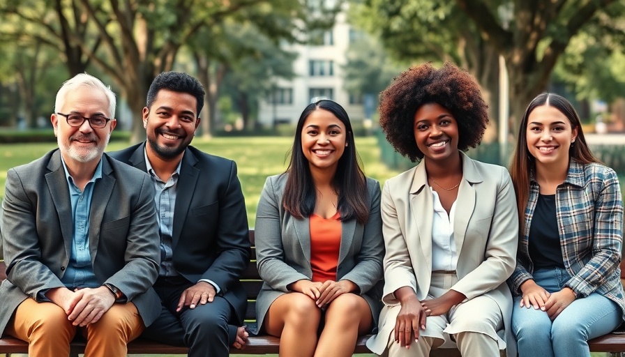 Group of professionals for Work-Bench $160M Fund IV sitting on a park bench.