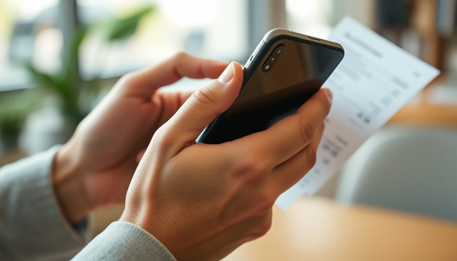 Close-up of smartphone and receipt, free personal finance tracking.