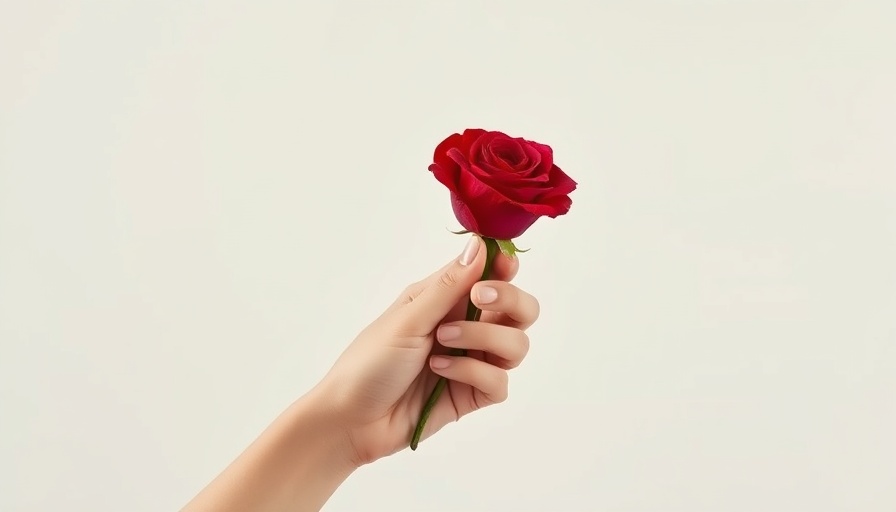 Minimalist concept of a single red rose with bare stems, symbolizing Labour's shift away from growth.
