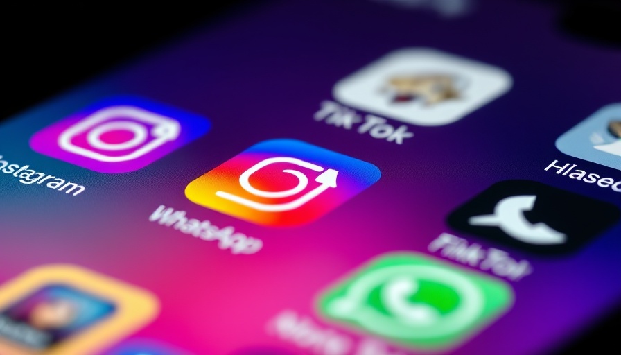 Social media icons highlighting Kids Online Safety Act impact.