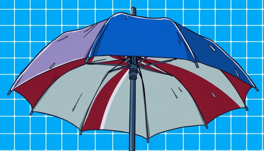 Union Jack umbrella symbolizing ISAs in the UK economy.