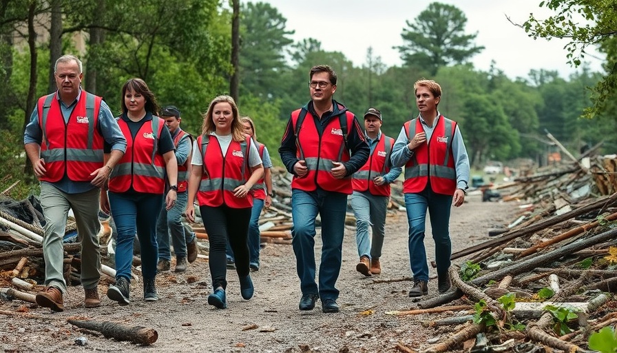Volunteers tackle storm debris, showcasing 10 million square feet of impact.