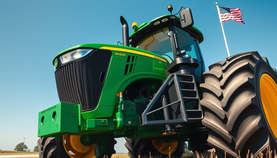 John Deere tractor symbolizing record high farm economy