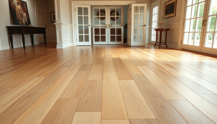 Room with Bona Natural Seal and Bona Traffic HD finished hardwood floor.