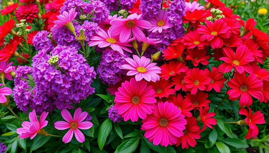 Colorful stock flowers blooming in a lush garden with vibrant colors