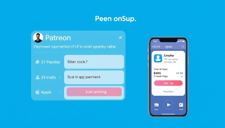 Apple vs Patreon payment methods illustration
