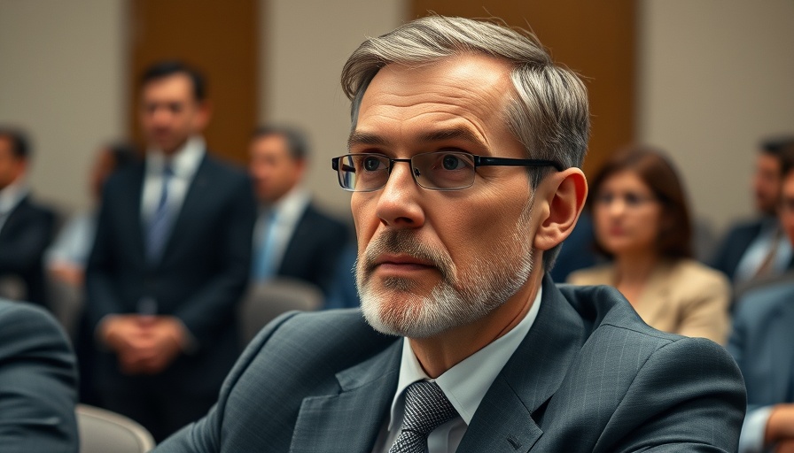 Diplomat focused during US-EU tariff talks in a formal meeting.