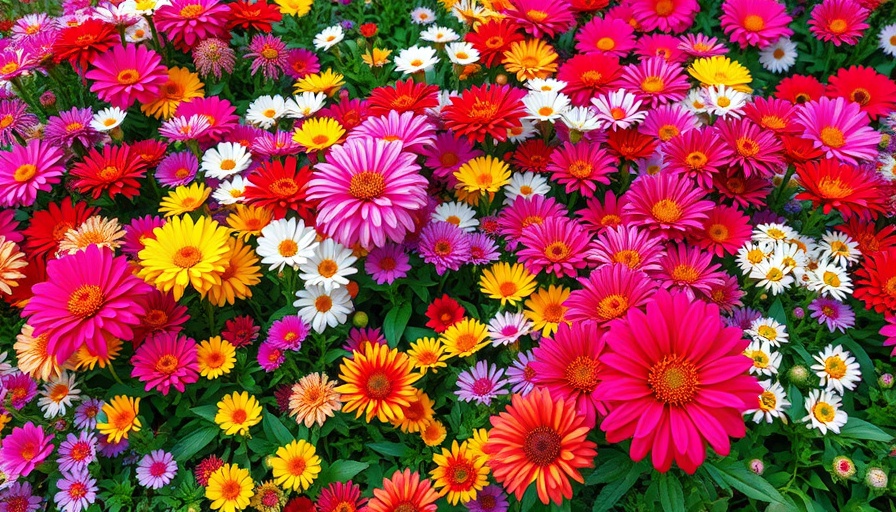 Colorful perennial garden with seasonal blooms for designing a perennial garden.